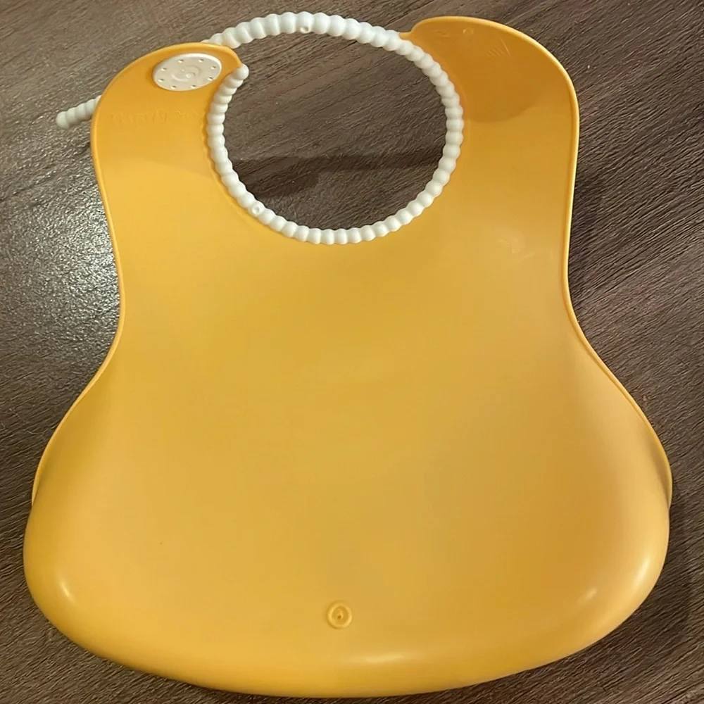 BabyBjorn 2 Baby Bibs Feeding Washable Silicone Material Front Catch Infant - Picture 8 of 12